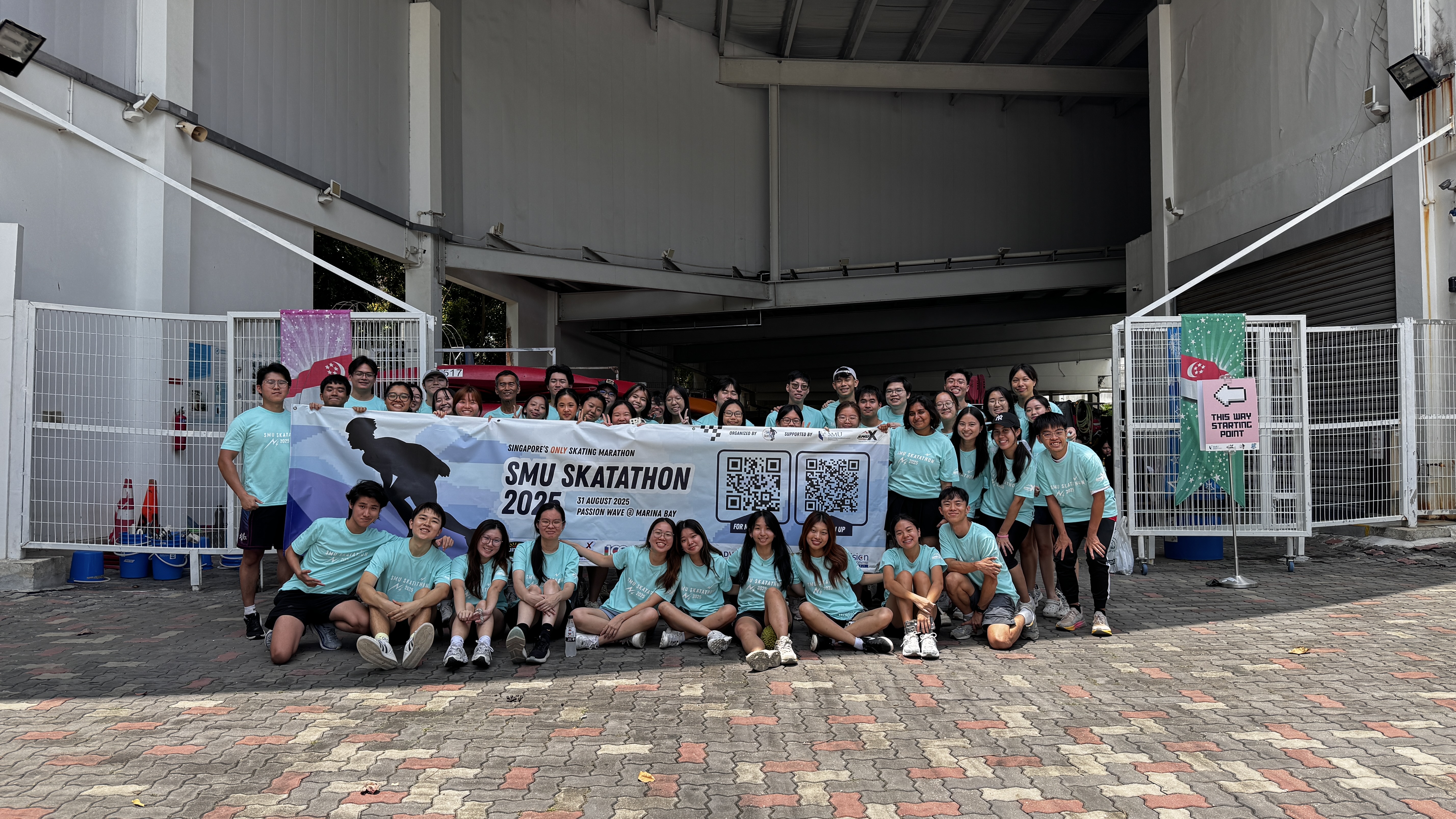 SMU Skatathon skaters