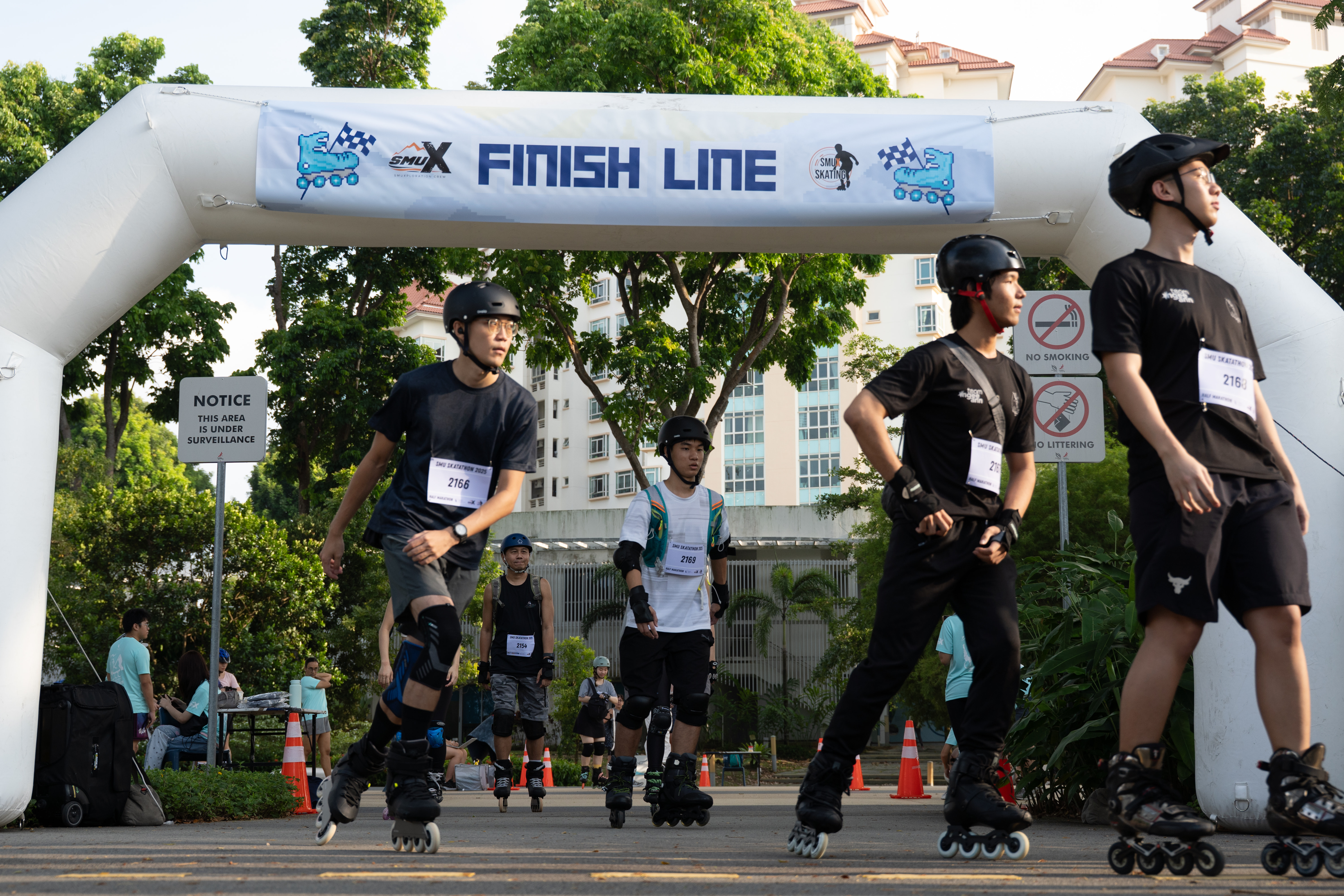 SMU Skatathon skaters