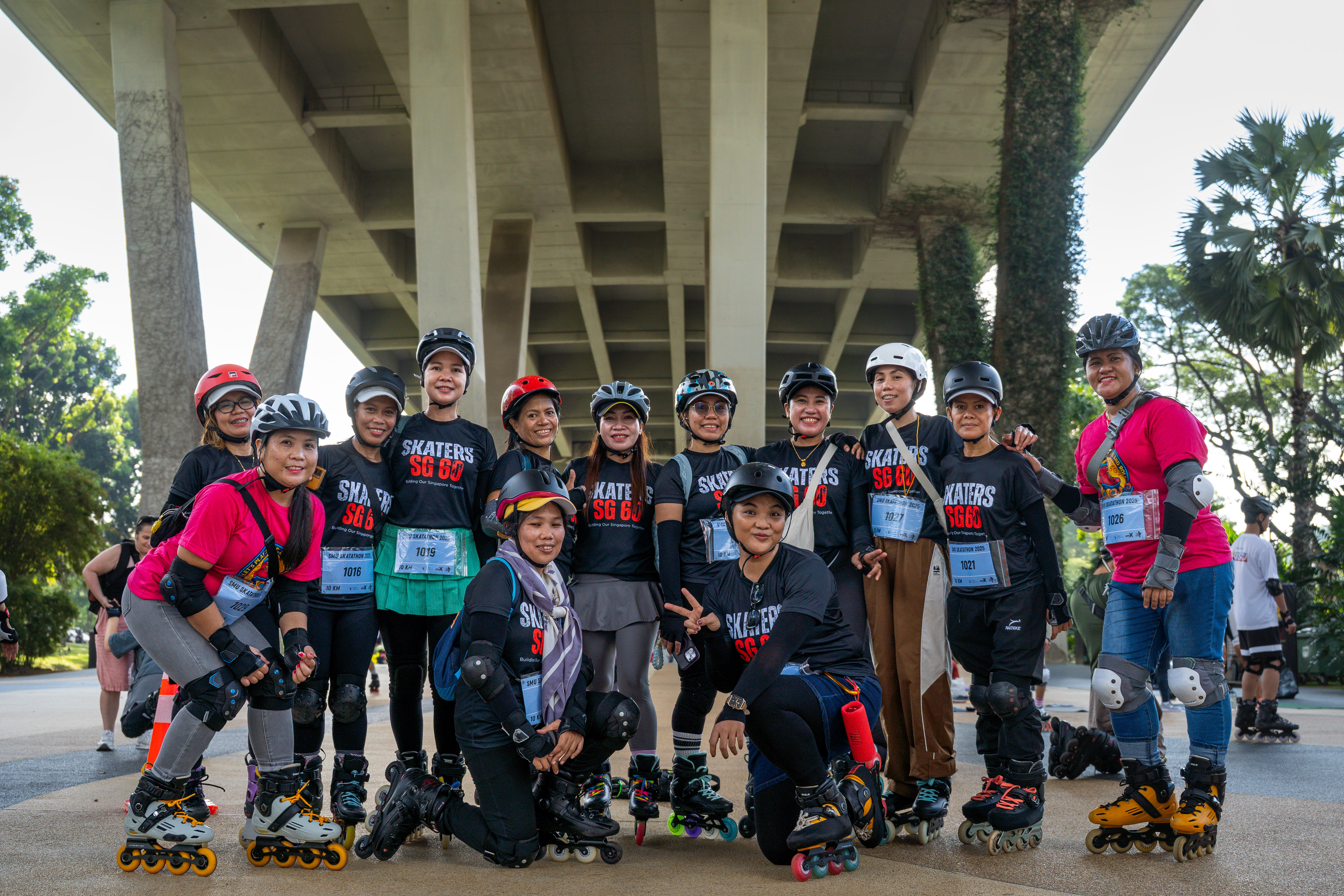 SMU Skatathon skaters
